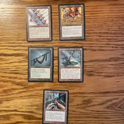 MTG: Vintage 92 Card Green Ice Age ‘95 Lot - Curated Green Library Or Play - Image 3