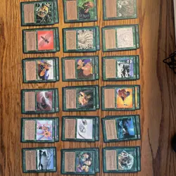 MTG: Vintage 92 Card Green Ice Age ‘95 Lot - Curated Green Library Or Play - Image 5