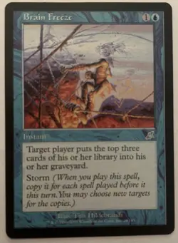 Brain Freeze X1 LP-NM Scourge MTG Magic - Image 1