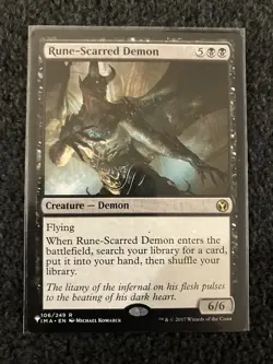 Magic The Gathering MTG - Rune-Scarred Demon - IMA - Image 1