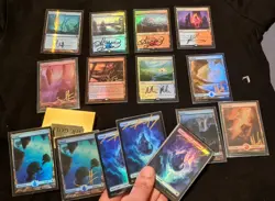 High-End MTG FOIL SIGNED LAND SET Scalding Tarn, Expeditions, Flooded Strand EDH - Image 2