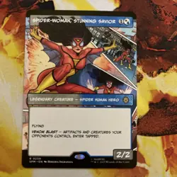 Spider-Woman, Stunning Savior | MTG | NM (Borderless) - Image 1