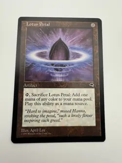 Lotus Petal 1997 Vintage Magic The Gathering MTG Tempest NM Never Played - Image 1