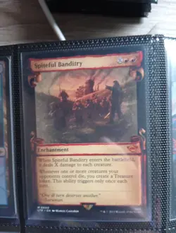 MTG Spiteful Banditry the Lord of the Rings Showcase Scroll - Image 1