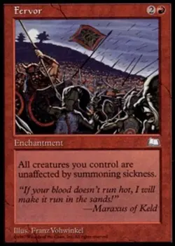 MTG - Fervor - Weatherlight - NM, English Magic FLAT RATE SHIP - Image 1