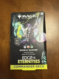 Magic: The Gathering Edge of Eternities World Shaper Commander Deck Unopened - Image 1