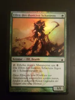 FOIL Elfen Des Dunklen Schatten, Commander Magic Mtg Karten Sammlung - Image 1
