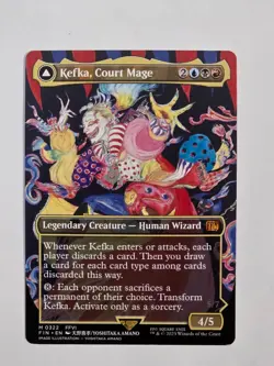 Kefka, Court Mage - M0322 Regular (Borderless) - Final Fantasy - MTG - NM - Image 1