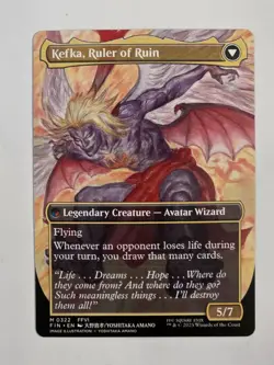 Kefka, Court Mage - M0322 Regular (Borderless) - Final Fantasy - MTG - NM - Image 2