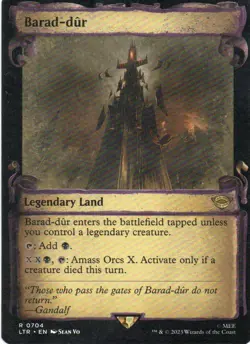 MTG: TLotR: Showcase Scrolls Barad-dur: Lightly Played Condition - Image 1