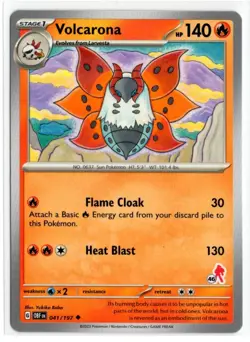 Pokemon Battle Academy 2024 Armarouge Deck #46 Obsidian Flames 041/197 Volcarona - Image 1