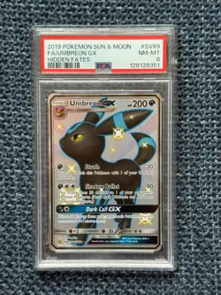 PSA 8 - Umbreon GX SV69/SV94 - Hidden Fates - Pokemon TCG - NM-MT 8 - Image 1