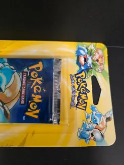 1999 WOTC Pokemon Base Set Sealed Booster Blister Pack Blastoise - Image 5