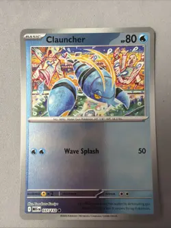 Pokemon TCG * Mega Evolution * 37/132 Clauncher REVERSE HOLO COMMON * FRESH PK - Image 1