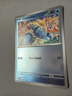 Pokemon TCG * Mega Evolution * 37/132 Clauncher REVERSE HOLO COMMON * FRESH PK - Image 2