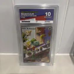 Pokemon Stellar Crown Bulbasaur 143/142 Squirtle 148/142 Ace 10 - Image 2