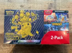 Pokemon Surging Sparks ETB & Booster Bundle Costco 2-pack Sealed New IN HAND UK - Image 1