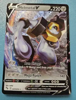 Pokemon TCG Melmetal V 047/078 Pokemon GO Ultra Rare Holo NM/M - Image 1