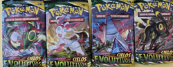 LOT OF 4 SPANISH Pokemon CIELOS EVOLUTIVOS Evolving Skies Booster Packs SEALED - Image 1