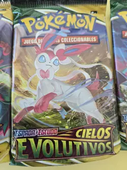 LOT OF 4 SPANISH Pokemon CIELOS EVOLUTIVOS Evolving Skies Booster Packs SEALED - Image 3