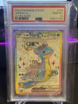 Pokemon! PSA 10 Lapras ex 158/142 Full Art - Ultra Rare - Stellar Crown - Image 1