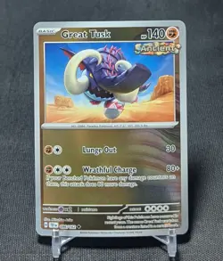 Great Tusk Ancient Uncommon Reverse Holo Temporal Forces Pokemon TCG 096/162 - Image 1