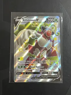 Rillaboom V (Shiny) Holo Full Art SV105/SV122 Shining Fates Pokemon TCG NM - Image 1