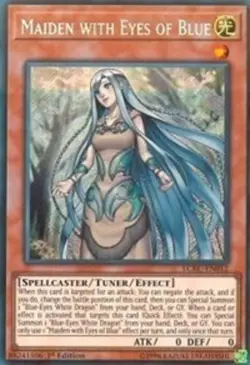 Yugioh! LP Maiden with Eyes of Blue - LCKC-EN012 - Secret Rare - 1st Edition Lig - Image 1