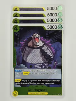 One Piece - 4x OP14-110 Dr. Hogback - Rare - Image 1