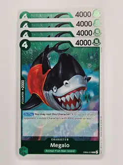One Piece - 4x EB04-018 Megalo - Rare - Image 1
