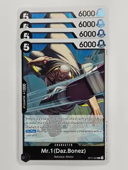 One Piece - 4x OP14-090 Mr.1(Daz.Bonez) - Rare - Image 1