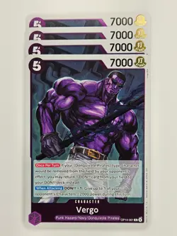 One Piece - 4x OP14-061 Vergo - Rare - Image 1