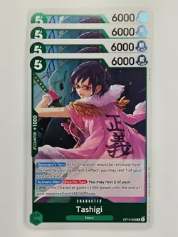 One Piece - 4x OP14-029 Tashigi - Rare - Image 1