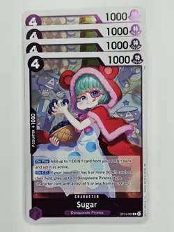 One Piece - 4x OP14-063 Sugar - Rare - Image 1
