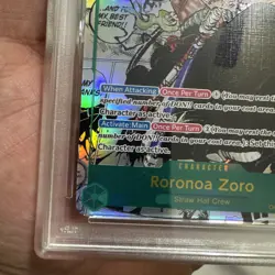 Roronoa Zoro Manga Alt Art PSA10 PRB-01 One Piece English - Image 3
