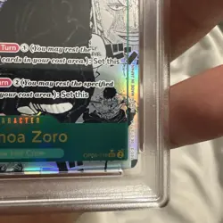 Roronoa Zoro Manga Alt Art PSA10 PRB-01 One Piece English - Image 4