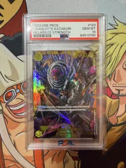 One Piece TCG OP03-123 Charlotte Katakuri SEC English PSA 10 GEM MINT - Image 1
