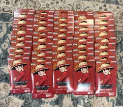 One Piece TCG: OP-13 Carrying on His Will Sleeved Booster Packs (LOT OF 50) - Image 1