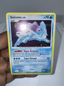 Suicune 19/132 Secret Wonders Holo ~ HOLO BLEED FOIL ERROR CARD(SWIRLS) ~ NM 🫧 - Image 2