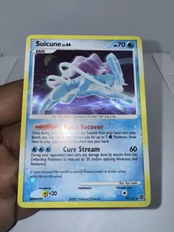 Suicune 19/132 Secret Wonders Holo ~ HOLO BLEED FOIL ERROR CARD(SWIRLS) ~ NM 🫧 - Image 4
