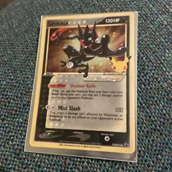 Pokemon TCG Greninja Gold Star SWSH144 25th Celebrations Promo Card - Image 1