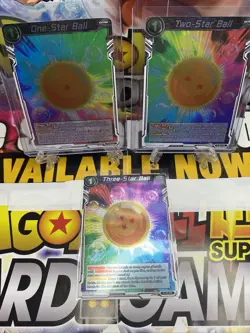 One & Two & Three Star Ball HoLo Card PR084,089,101✨Dragon Ball✨Mint - Image 1