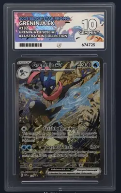 Pokemon TCG Greninja EX Black Star Promo Card 132 Special Illustration Ace 10 - Image 1