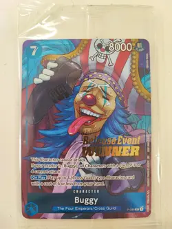 One Piece Card Game - Buggy Release Event Holo Winner - P-084 - Sealed - Image 1