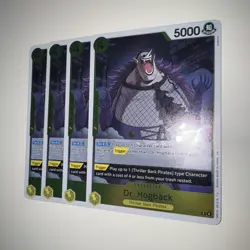 One Piece TCG OP14-110 Dr. Hogback X4 Playset Card Game CCG English - Image 3