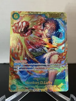 Monkey D Luffy OP13-118 Secret Rare One Piece Card English Carrying On His Will - Image 1
