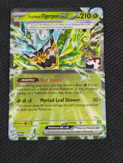 Teal Mask Ogerpon Ex- Pokemon Prize Pack Series Cards TWM 025/167 Double Rare - Image 1