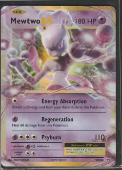 Mewtwo EX - 52/108 - Pokemon Evolutions XY Ultra Rare Card NM - Image 1