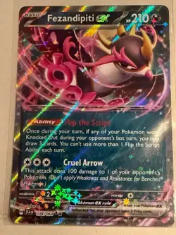 Fezandipiti ex 038/064 and 3 ace specs Pokemon TCG Card Shrouded Fable NM - Image 1