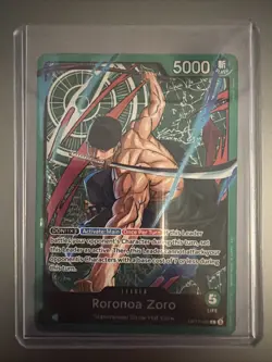 One Piece CCG Roronoa Zoro LEADER card OP12-020 L - Image 1